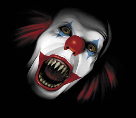 Image result for images of demented clowns